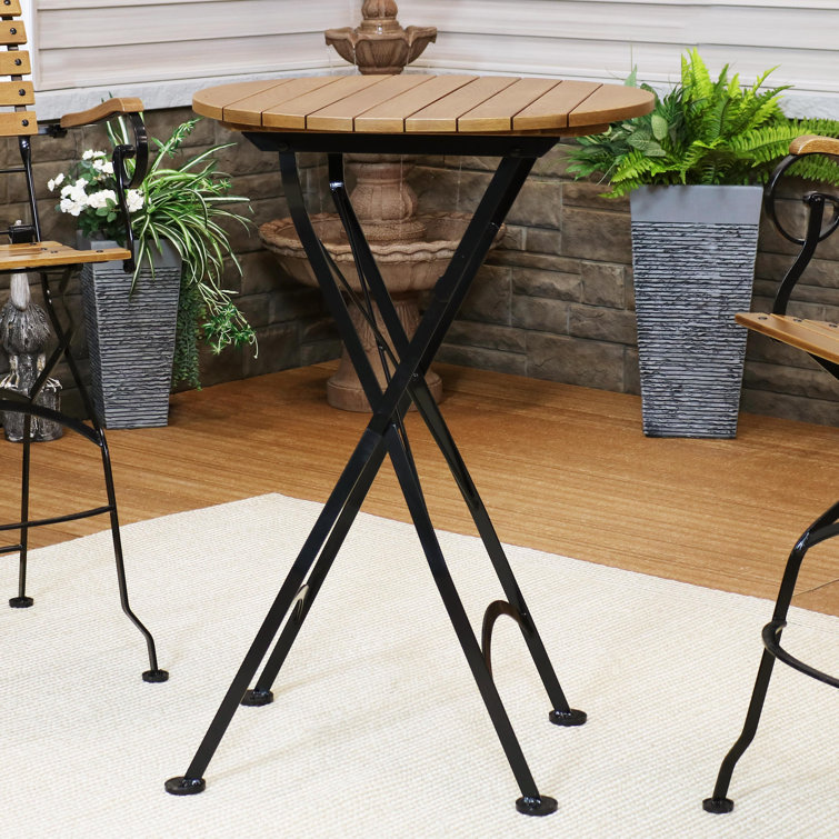 Wood bistro table discount outdoor